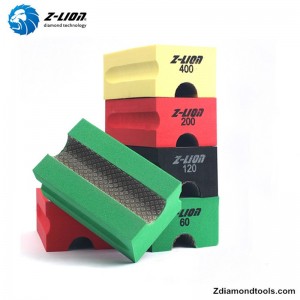 skräddarsydda elektropalterade handpoleringskuddar av diamant för sten ZL-37CV20