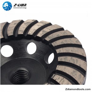 ZL-17 dubbelskikts turbo diamantkopphjul för granit