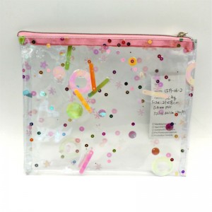 PVC glitter kosmetisk påse