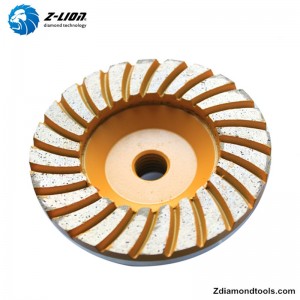 ZL-21 diamantkoppshjul 4 tum för sten, betongslipning
