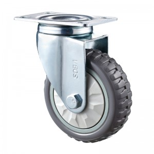 Medium Duty - Förkromad hölje med grått Diamand TPE-hjul