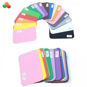 Heta säljer färgglada högdensitet färgglada 2mm 6mm 10mm toffelminne EVA skumark specialstorlek säkerhetsgummiblad för förpackning