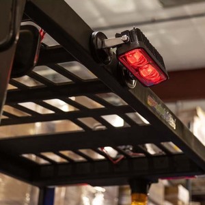 Stacker LED-säkerhet ljusblå \/ röd färg