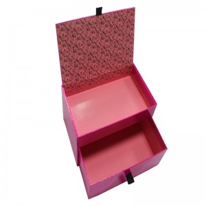 Professionell anpassad lådutyp Dubbel låda presentask högkvalitativ