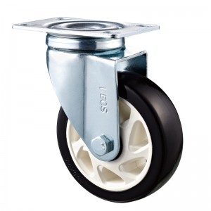 Medium Duty - Förkromad hölje med vitt Diamand TPE-hjul