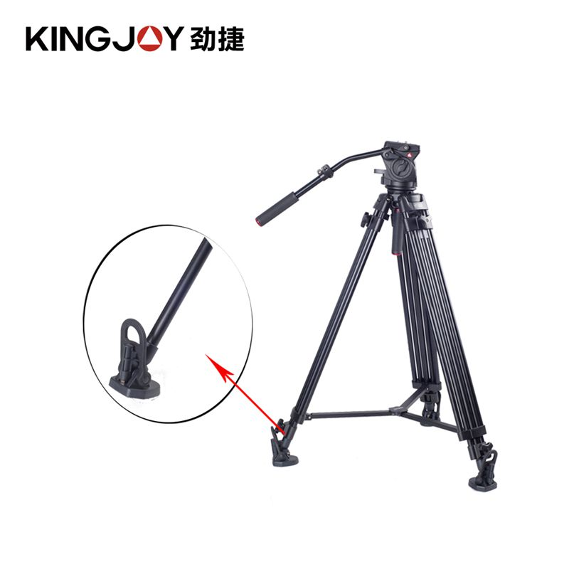 Kingjoy Professional Video Tripod, kraftigt stativsystem VT-3500 med 360 graders panoramavätskehuvud VT-3530