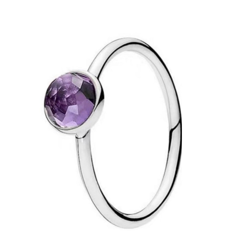 925 sterling silver mörk chmpagne violetta ametist ädelsten kvinnorringar