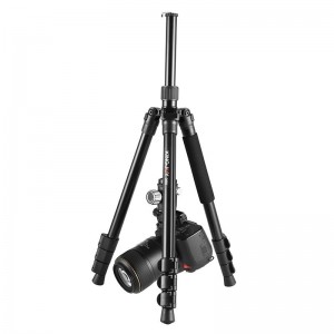 KINGJOY G555 61,5 tum \/ 156 cm Flip Lock Camera Tripod Monopod Kit, lätt bärbar stativ med 360 ° panoramabollhuvud + 1\/4 \