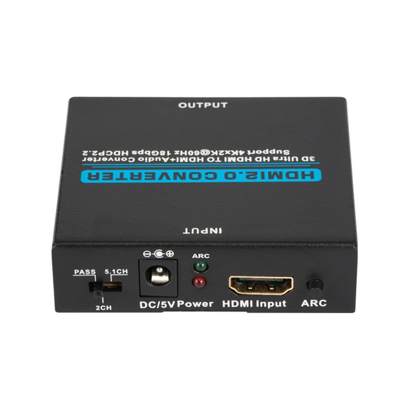 V2.0 HDMI Audio Extractor HDMI to HDMI + Audio converter Support 3D Ultra HD 4Kx2K @ 60Hz HDCP 2.2 18 Gbps
