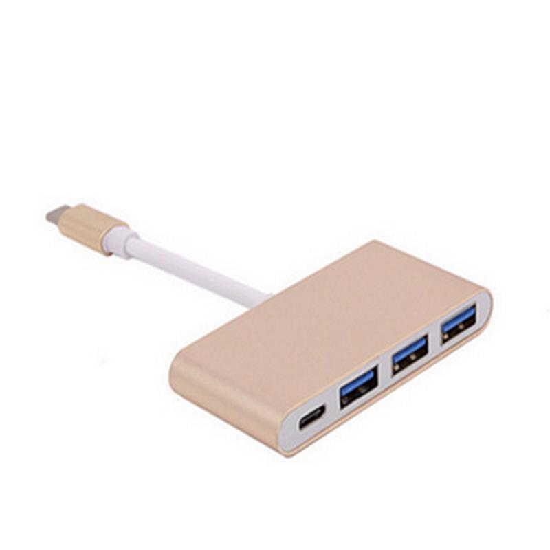 4-i-1 USB-typ C till USB 3.0x3 + typ C navadapter