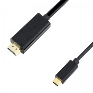 USB C till HDMI-kabel 6ft (4K @ 60Hz), USB-typ C till HDMI-kabel [Thunderbolt 3 kompatibel] för MacBook Pro 16 '' 2019\/2018\/2017, MacBook Air \/ iPad Pro 2019\/2018, Surface Book 2, Samsung S10 , och mer