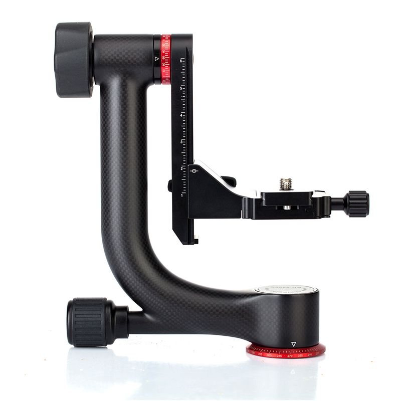 KINGJOY Heavy duty Carbon Fiber stativtillbehör Gimbal Head med Arca-Swiss Quick Release Plate upp till 50 kg / 20 kg