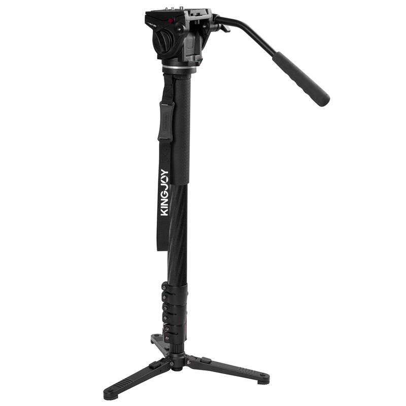 Kingjoy aluminium utdragbar monopod med mini stativ bas