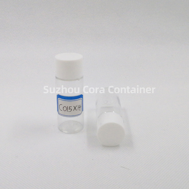 15ml Neck Size 14mm Pet Plast Cosmetisk Flaska med Screwing Cap