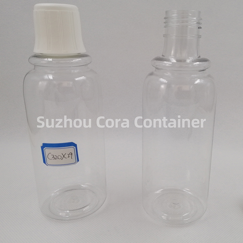 320ml Neck Size 29mm Pet Plastic Cosmetic Flaska med Screwing Cap