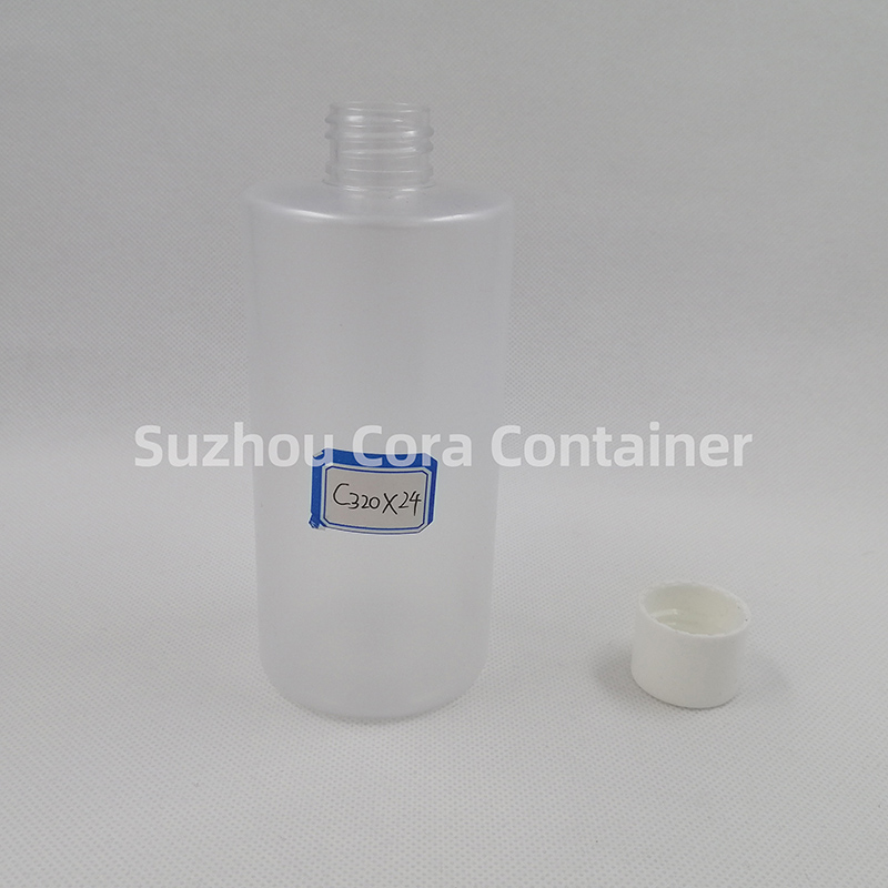 320ml Neck Size 24mm Pet Plastic Cosmetic Flaska med Screwing Cap