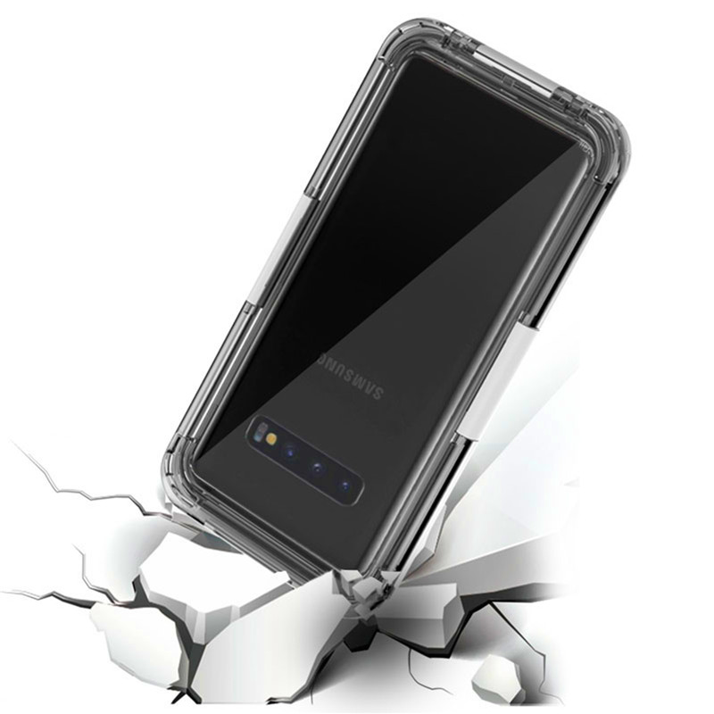 Telefonfodral med vatten i dem telefonvattenskydd livväska för Samsung S10 (vit)