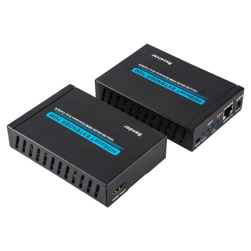 V1.4 4K HDBaset HDMI Extender 100m över Single cat5e/6 kabel 70m@4Kx2K/30Hz,100m@1080P/60Hz