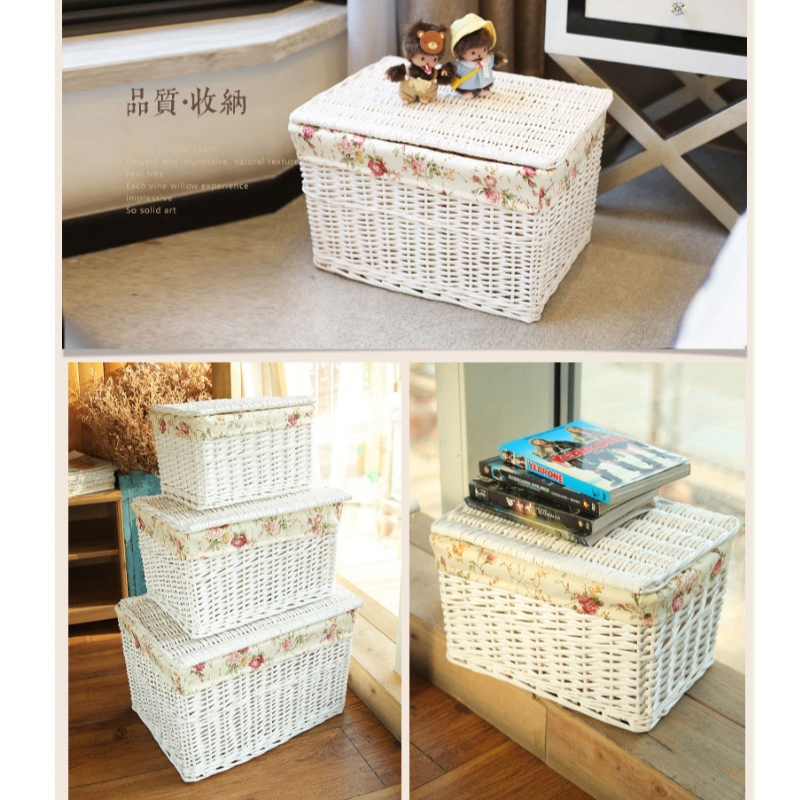 Handgjord stationär lagringskorg