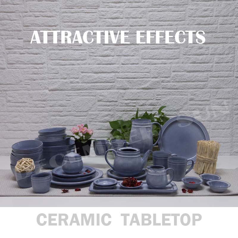 Ett brett urval av keramisk tabell efterrättplatta rånar skålen