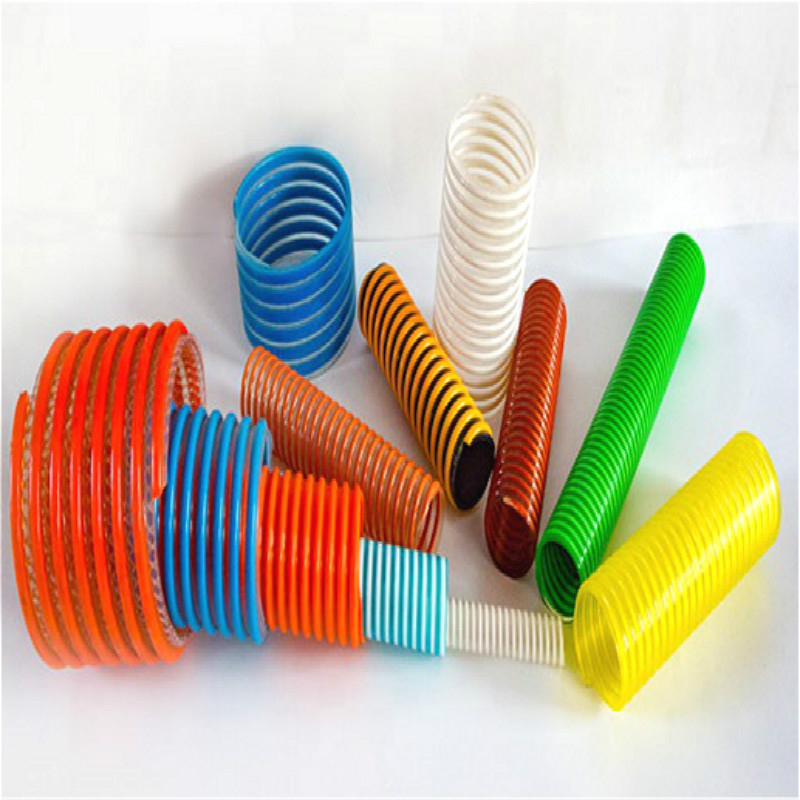 Färgglad korrugerad sugslang av god kvalitet \/ flexibel PVC-sugslang \/ vattenslang