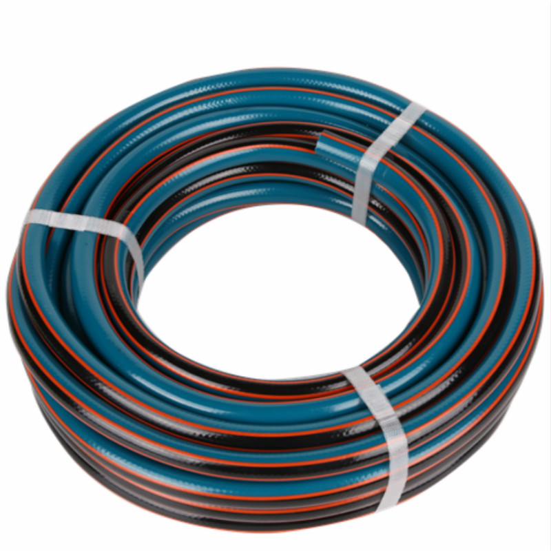 3 lager färgstark flätad trädgårdsvatten flexibel PVC-slang