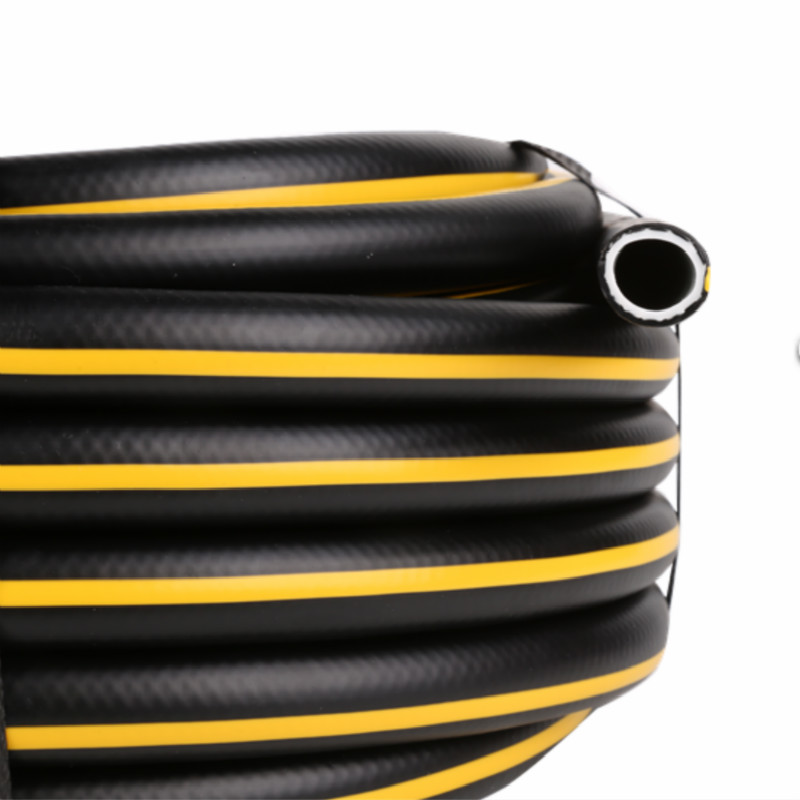 3 lager färgstark flätad trädgårdsvatten flexibel PVC-slang