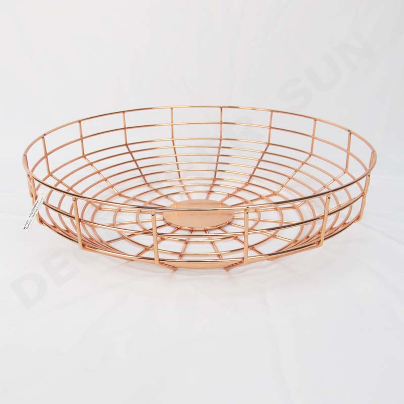 Rund fruktmetallkorg