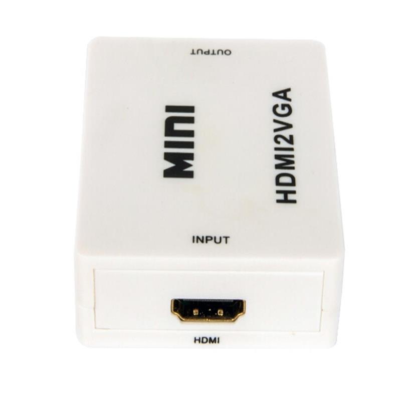 Mini storlek HDMI till VGA + Audio Converter 1080P