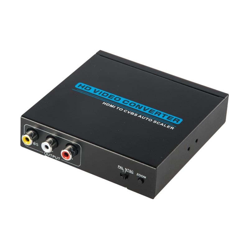 Högkvalitativ HDMI till AV / CVBS-omvandlare Auto Scaler 1080P
