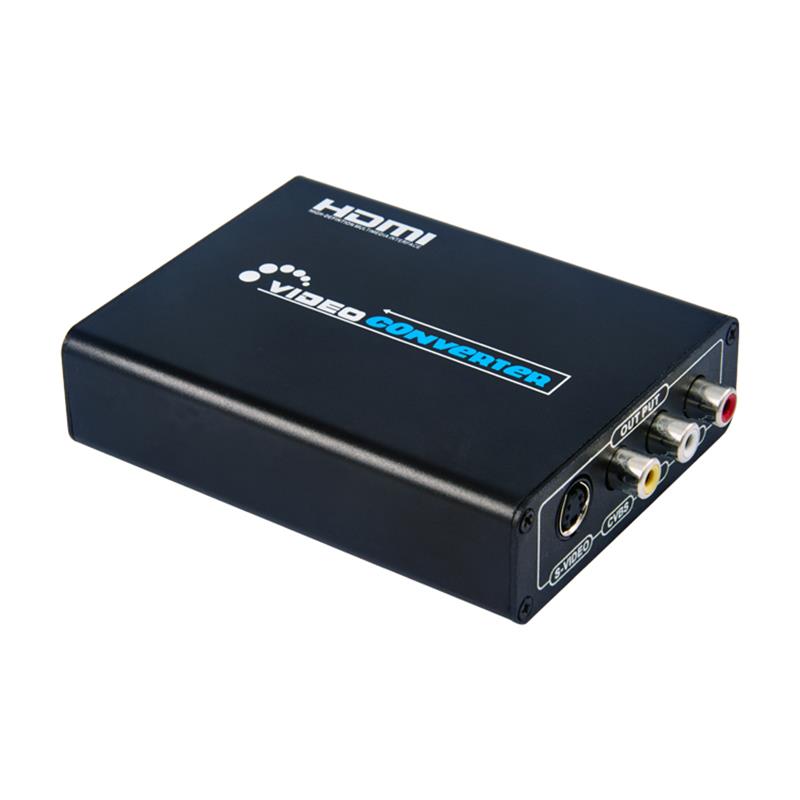 HDMI TILL CVBS / AV + S-Video Converter Auto Scaler