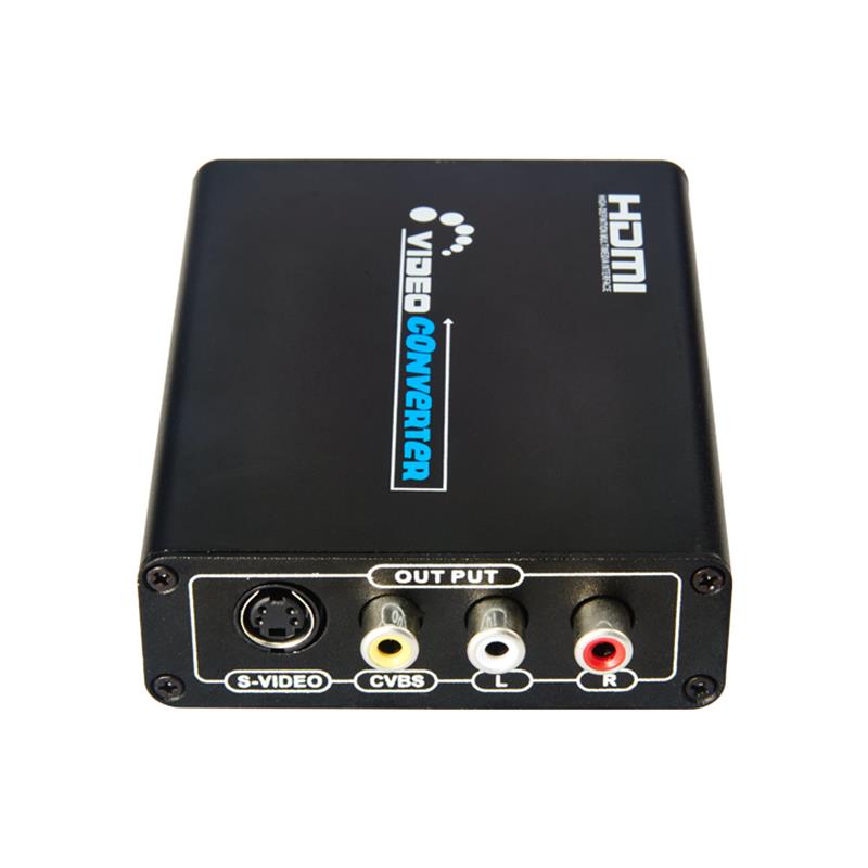 HDMI TILL CVBS / AV + S-Video Converter Auto Scaler