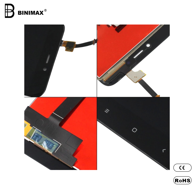 BINIMAX Mobil Phone TFT LCD skärmvisning för Redmi 4x