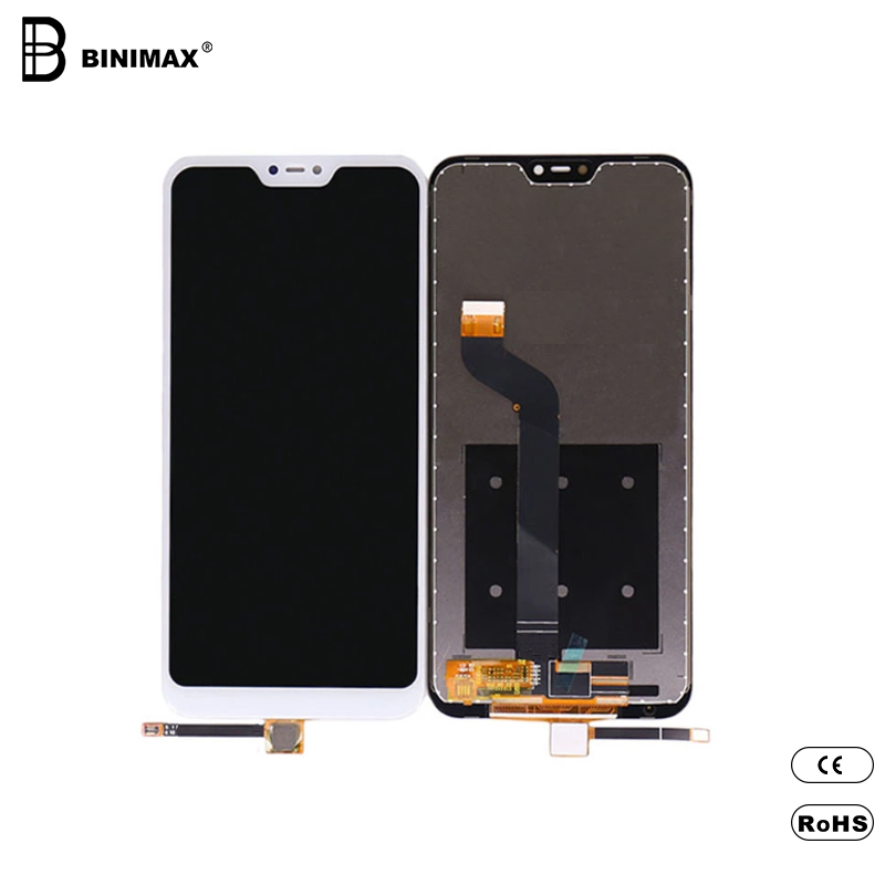 Mobiltelefon TFT LCD-skärm BINIMAX utbytbar mobildisplay för REDMI 6 pro