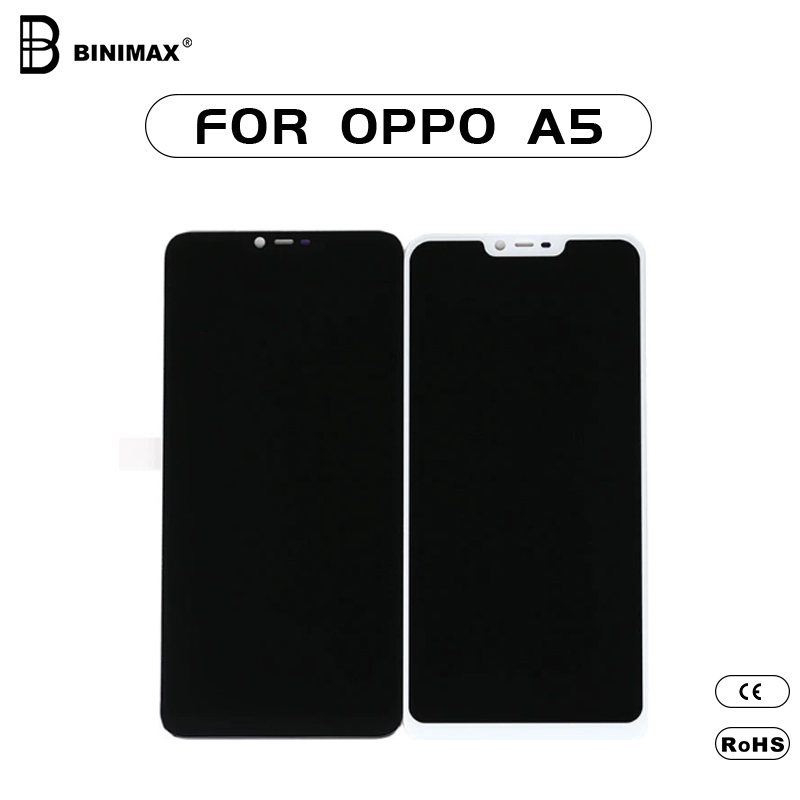 Mobiltelefon LCD- skärmvisning BINIMAX ersätter skärm för OPPO A5- mobiltelefon