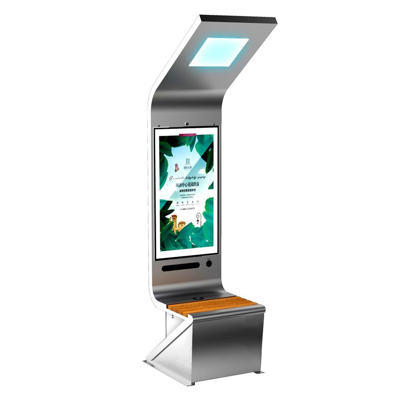 Reklamutrustning för solenergi Stor display Ljusbox Telefonladdning Smart utemöbler