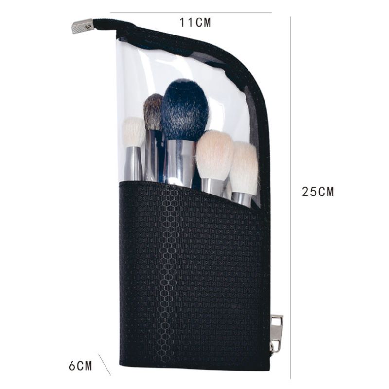 Upstanding Makeup Brush Holder Case Deformable Makeup Brush Bag