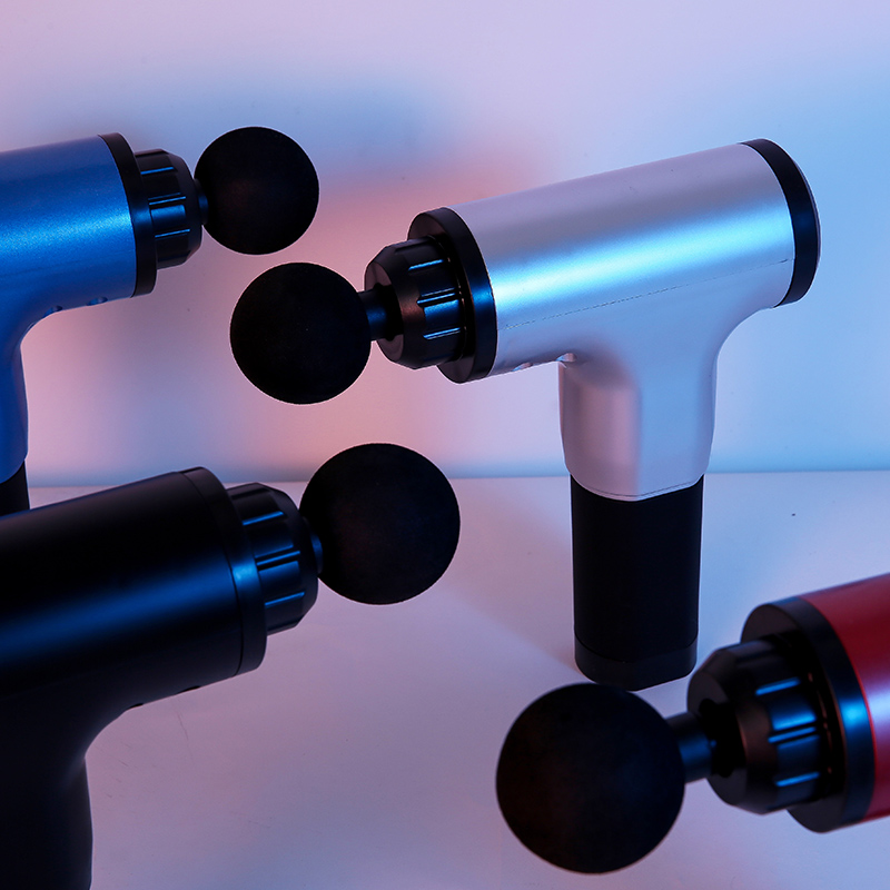 12V Muskel Relax Massager Massagepistol Handhållen Vibration Massager Fascia Gun