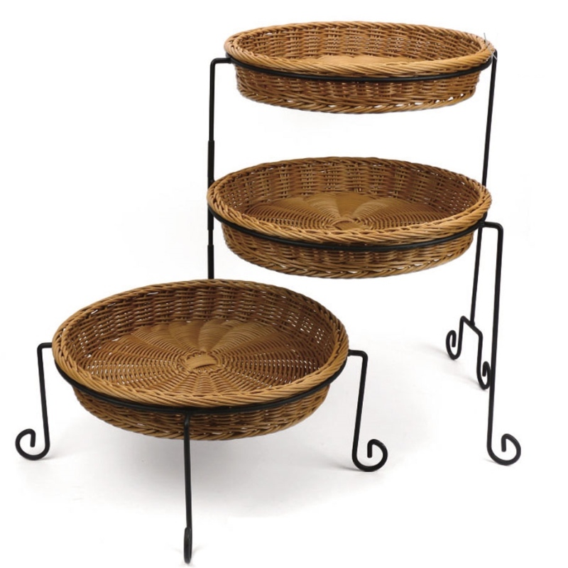Display Fixture 3 Tier Basket Stands