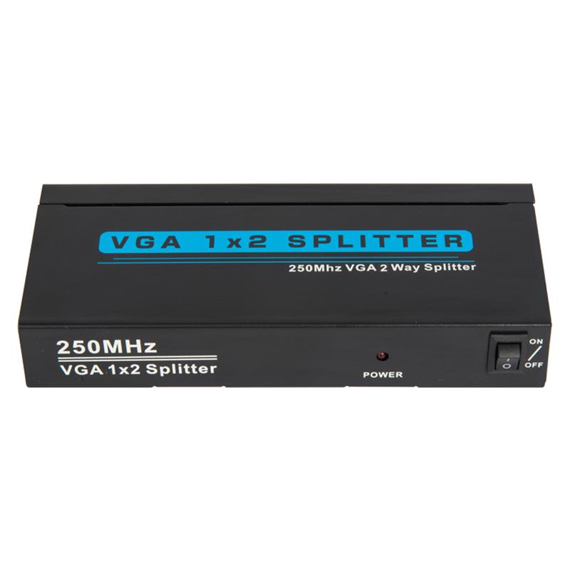 250MHz 2-vägs VGA 1x2 Splitter Support 1080P