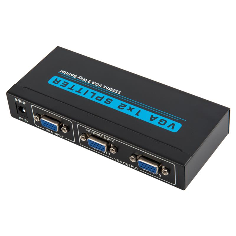 350MHz 2-vägs VGA 1x2 Splitter Support 1080P