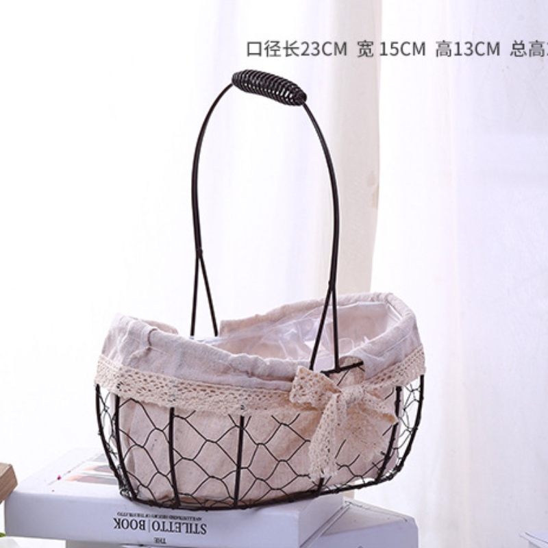 Korgen för lagring av blommor med handtag