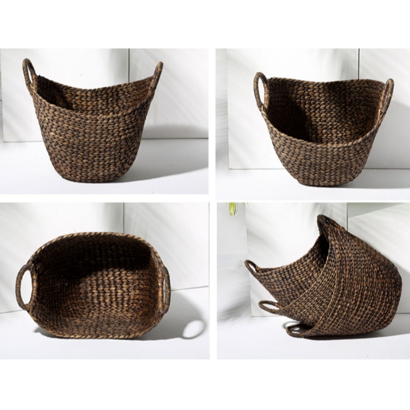 Black Water Hyacinth Basket