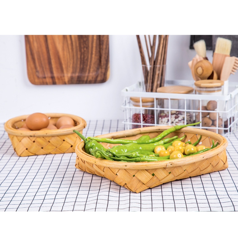 Trä, woven Basket