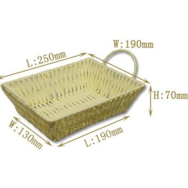 Husdekorpapper för hushållsbruk Råtan vävd bricka för bildskärm