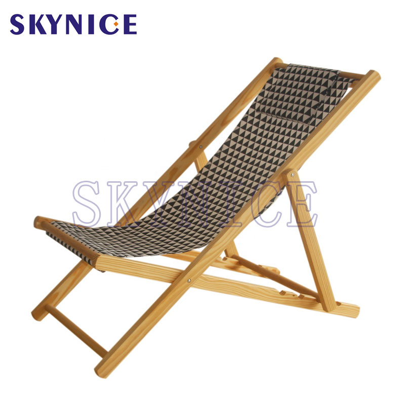 Deck Pool Garden Wooden Beach Chair