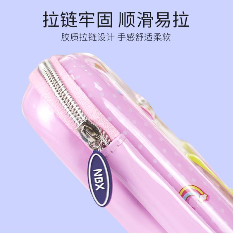 Pink Rabbit High-kapacitet Glitter School Student Pencil Bag