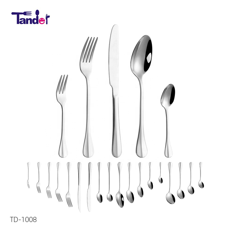 Spegel för spegling av spegelbild av Tableware Set Utensil Set, Knives, Forks, Spoons for Home and Restaurang