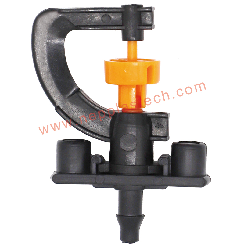 Orchard automatisk bevattningssystem mikro roterande sprinklers