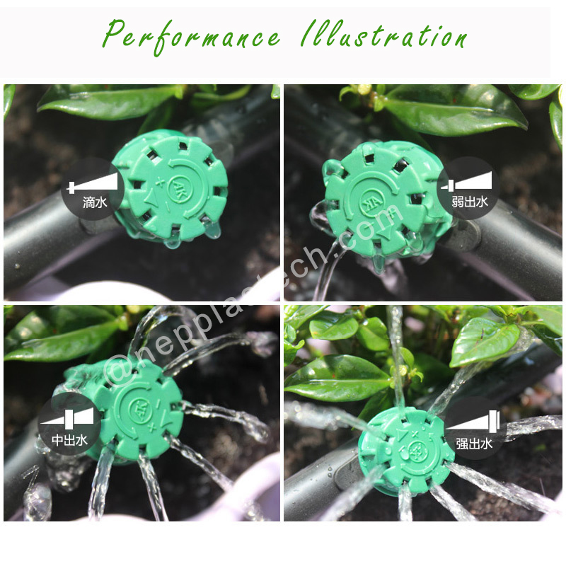 automatisk droppbevattningssystem för justerbar bevattning inline drippers